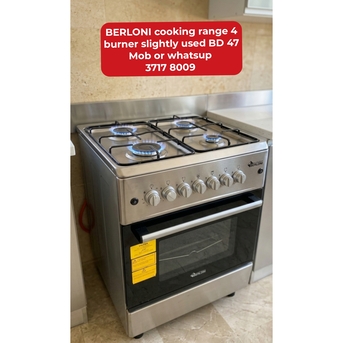 Manama, Appliances, BHD 47,  🌍🌏BERLONI Cooking Range In Good Condition For Sale With Delivery