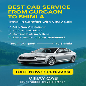 Gurgaon, Travel, Gurgaon To Shimla Cab Service Reliable Taxi Option