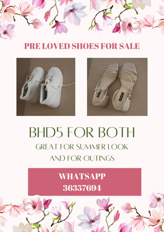 Adliya, Clothing & Accessories, BHD 5,  2 Pairs Of Pre Loved Shoes For Sale