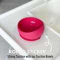 Suction Bowl With Lid That Stays Put On Any Surface