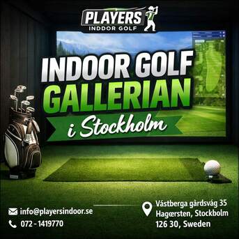 Stockholm, Business, Spela Indoor Golf Gallerian Med Modern Simulator I Stockholm
