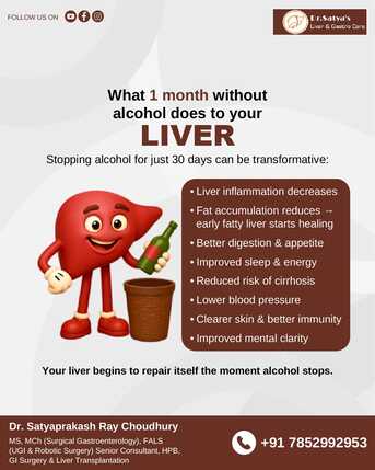 Bhubaneswar, Health, No Alcohol Benefits | Best Liver Doctor Bhubaneswar | Dr Satyaprakash Ray Choudhury