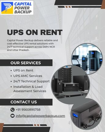 New Delhi, Appliance Repair, Best UPS On Rent For Events Near Me | 24/7 Support