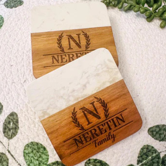 New York, Household Items, Handmade Custom Coasters For Artistic Home Touch