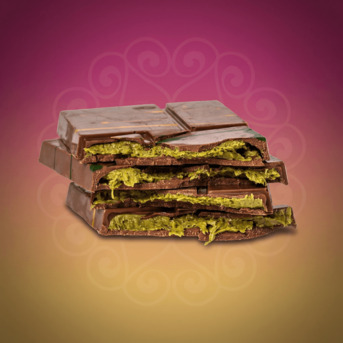 Ajman, Food, AED 18,  Pistachio Kunafa In Milk Chocolate | Dubai Inspired Chocolate Bar