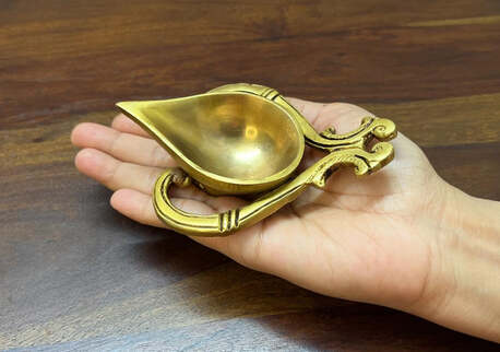 New Delhi, Household Items, INR 1150,  Buy Premium Brass Diyas With Traditional Finish &ndash; Yathashilpam