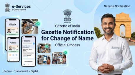 Laxmi Nagar, Legal, Official Gazette Notification Service For Aadhaar Name Change