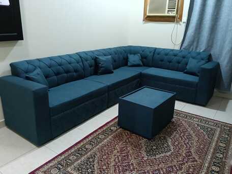 Riffa, Furniture, BHD 85,  Sofa New 5 Mtr 85 - പുതിയ സോഫ 3 സീറ്റർ 60 BHD കൂടെ കോഫി മേശയും. ബന