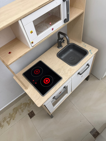 Riyadh, Baby & Kid Stuff, SAR 300,  Kids Ikea Wooden Kitchen- Play Kitchen