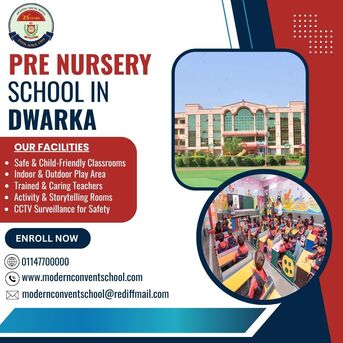 Dwarka, Education, Best Pre Nursery School In Dwarka - Modern Convent School