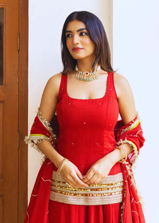 Goa, Clothing & Accessories, INR 9500,  Designer Farshi Salwar Suit India | JOVI INDIA Collection
