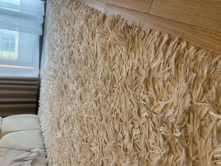 Isa Town, Furniture, BHD 30,  Soft Shag Carpet - White - Clean & Cozy