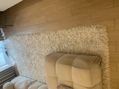 Isa Town, Furniture, BHD 30,  Soft Shag Carpet - White - Clean & Cozy