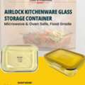 Airlock Kitchenware Glass Storage Container &ndash; Microwave & Oven Safe, Food Grade