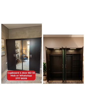 Manama, Furniture, BHD 55,  🌍🌐Cupboard 4 Door In Good Condition For Spg0ale With Delivery