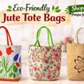 INR 100,  Eco-Friendly Jute Tote Bags &ndash; Durable & Reusable Shopping Bags
