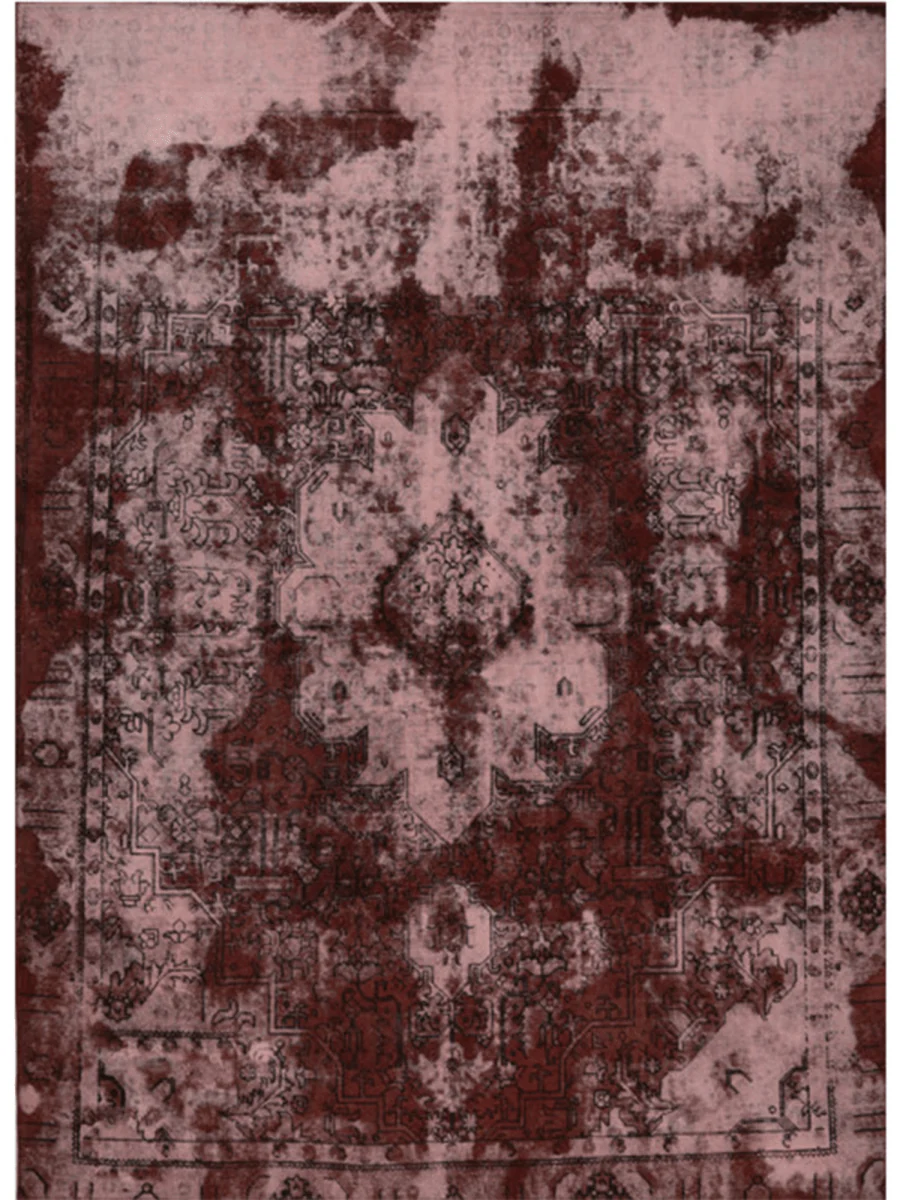 New York, Furniture, USD 1300,  9x12 Vintage Distressed Overdyed Persian Area Rug - 108959