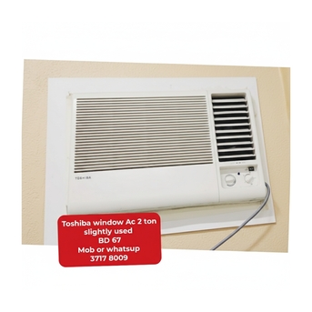 Manama, Air Conditioners, BHD 67,  🌍Toshiba Window Ac 2 Ton In Good Condition For Sale With Delivery And Fixing