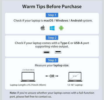 Al Rawdah, Tablet Computers, SAR 800,  Dual Extended Portable Display For Laptop