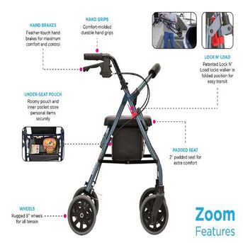New York, Health & Beauty Items, Rolling Walker Seat For Comfort And Easy Mobility
