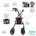 Rolling Walker Seat For Comfort And Easy Mobility
