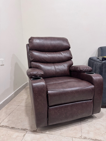 Jeddah, Furniture, SAR 800,  Recliner Chair With Rocking And Swivel Function Brown