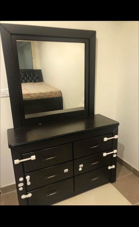 Riyadh, Furniture, SAR 750,  COMPLETE BEDSET With Free Super-king Sized Mattress, Wardrobe, Chest Of Drawers, Dresser