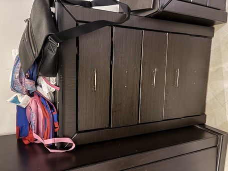 Riyadh, Furniture, SAR 750,  COMPLETE BEDSET With Free Super-king Sized Mattress, Wardrobe, Chest Of Drawers, Dresser