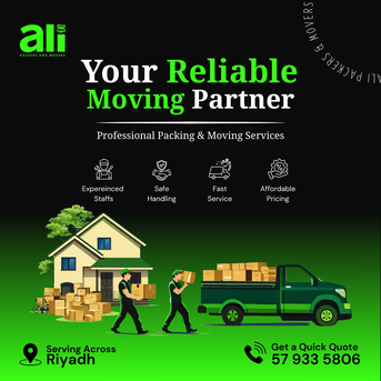 Riyadh, Labor/Moving, Ali Packers & Movers Riyadh | Kerala Managed Team, Safe And Low Pricing | +966 57 933 5806