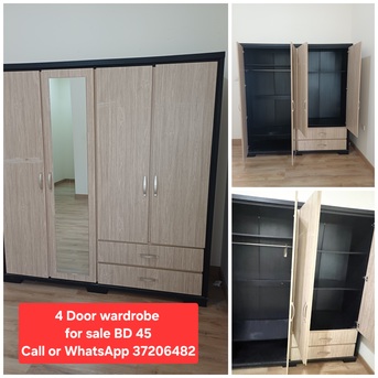 Manama, Furniture, BHD 45,  ✅️ Cupboard 4 Door For Sale In Good Condition With Delivery