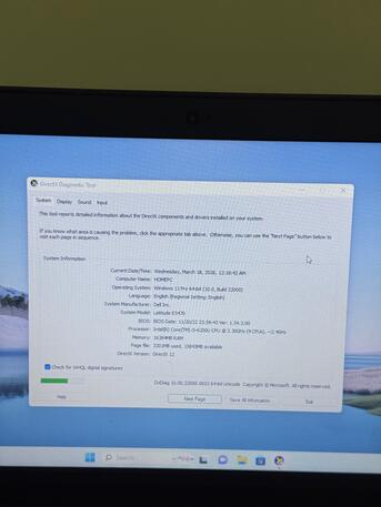 Manama, Computers, BHD 63,  Dell Intel Core I5-6th Gen 2.4GHz Speed 8GB RAM 256GB SSD M.2 14" HD Display