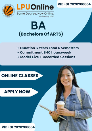 Punjab, Education, Earn Your BA Online With LPU Flexible Learning