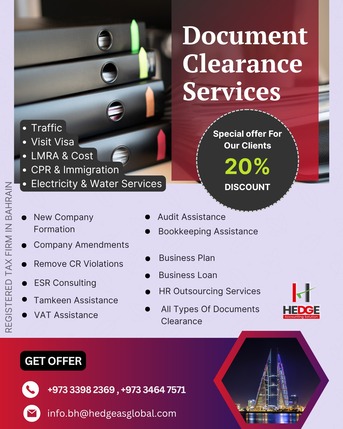 Manama, Accounting, DOCUMENT CLEARANCE