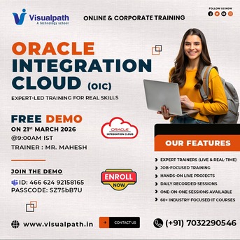 Hyderabad, Education, Oracle Integration Cloud Free Demo: Register Now