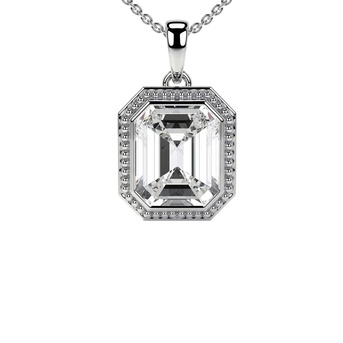 New York, Jewelry, USD 2025,  Solitaire Lab Grown Diamond Pendant &ndash; 2cts, IGI Certified 14k Gold