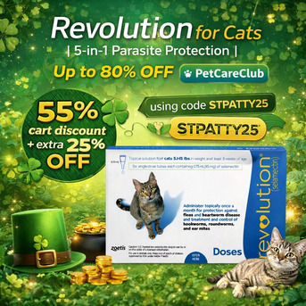 New York, Pet Supplies, USD 71,  Revolution For Cats | 5-in-1 Parasite Protection | Up To 80% OFF | PetCareClub