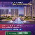 2 BR,  1200 Sq. Feet,  Godrej Bannerghatta Road&ndash; Premium Residences For Modern Families