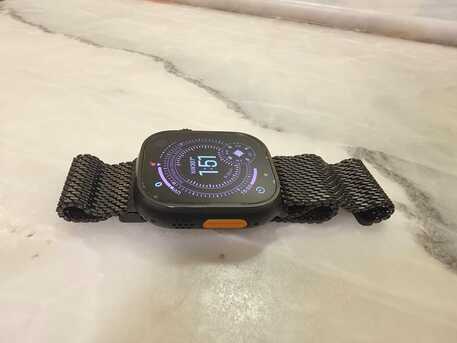 Al Sulaymaniyyah, Mobile Phones, SAR 2000,  Apple Watch Ultra 2 (GPS+Cell) Black Titanium Milanese Loop