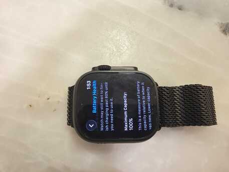 Al Sulaymaniyyah, Mobile Phones, SAR 2000,  Apple Watch Ultra 2 (GPS+Cell) Black Titanium Milanese Loop