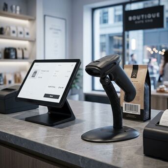 Sydney, Electronics, AUD 89,  Nexa ZED 1600 USB Black Laser Barcode Scanner With Stand