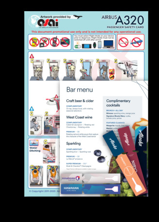 Vancouver, Business, Durable Airline Rock Paper | Safety Cards & Tags