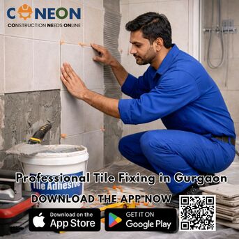 Gurgaon, Construction, Expert Tile Fixing Near Me | Tile Flooring For Offices In Gurgaon &ndash; Book On CONEON