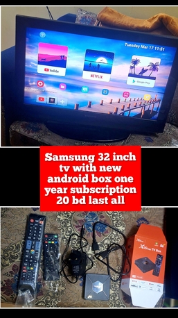 Manama, Electronics, BHD 20,  Samsung Led 32 Inch With New Andiod Box One Year Subscription 20 Bd Msg 3670 8372 Wts Ap
