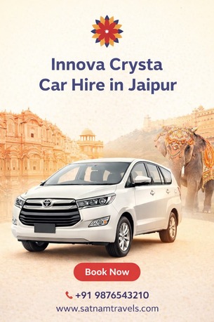 Jaipur, Travel, Reliable Innova Crysta Car Hire In Jaipur For City Travel