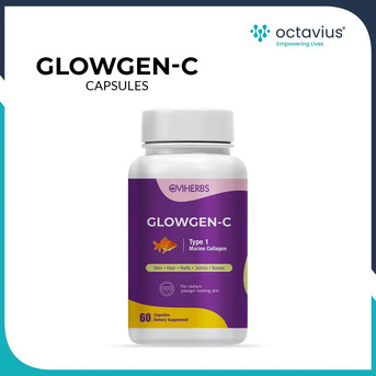 Ahmedabad, Health & Beauty Items, Glowgen C Capsules - Vitamin C & Marine Collagen For Skin Glow