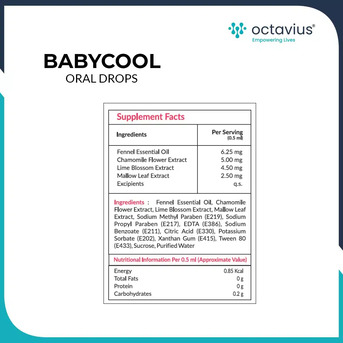 Ahmedabad, Health & Beauty Items, Babycool Drops - Newborn/Pediatric Colic Pain Relief Drops With Chamomile