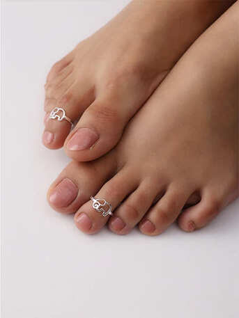 Mumbai, Jewelry, Stylish Pure Silver Toe Rings For Everyday Elegance