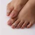 Stylish Pure Silver Toe Rings For Everyday Elegance