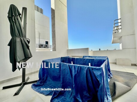 Salmiya, Apartments/Houses, KWD 1100/month,  Furnished,  3 BR,  Modern Furnished 3-Bedroom Duplex For Rent In Kuwait With Pool, Gym & Rooftop Lounge