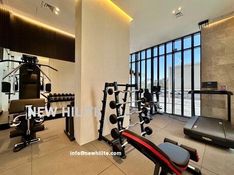 Salmiya, Apartments/Houses, KWD 1100/month,  Furnished,  3 BR,  Modern Furnished 3-Bedroom Duplex For Rent In Kuwait With Pool, Gym & Rooftop Lounge